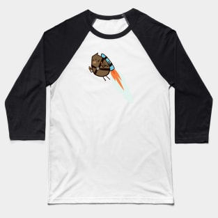 Rocket Chicken Baseball T-Shirt